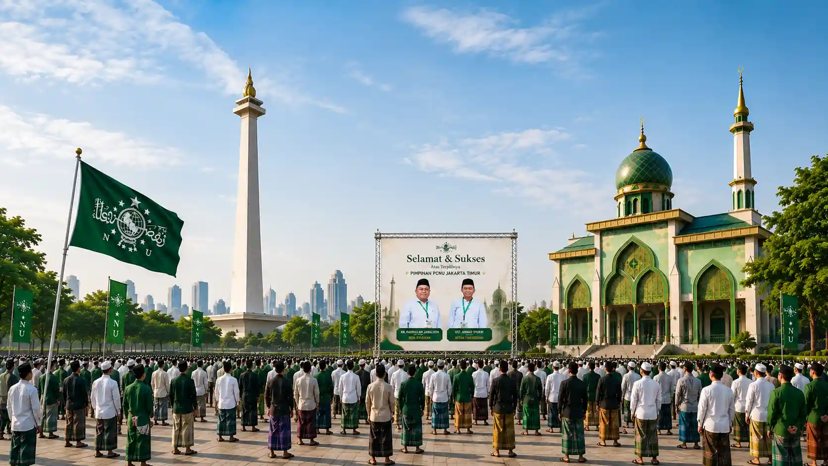 Kebersamaan pengurus dan warga PCNU Pengurus Cabang Kabupaten Manggarai Barat